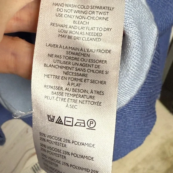 Anthropologie Blue Crew Neck Sweater - Picture 4 of 7